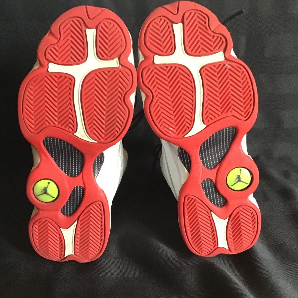 Air Jordan 13 Retro 'History of Flight’ High Tops White Leather with Hologram - Picture 9 of 16